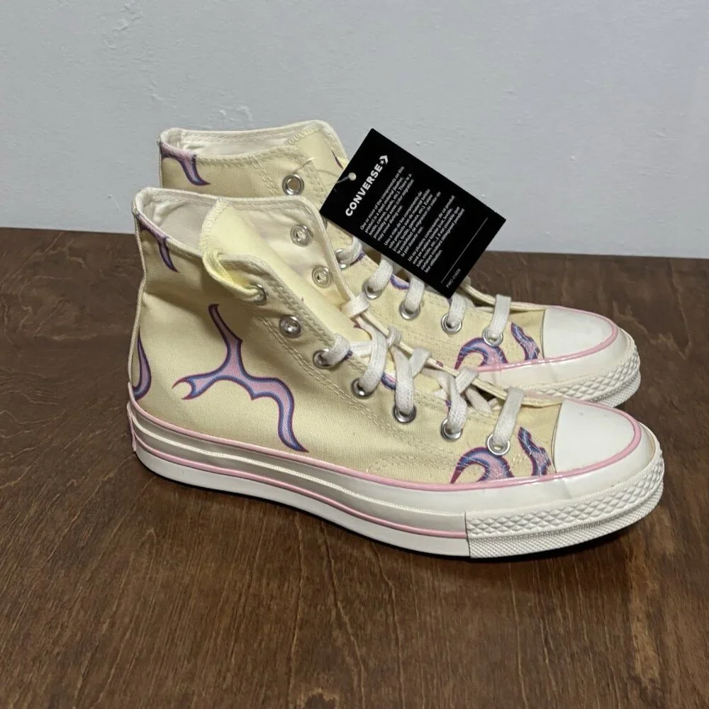 Converse Golf Le Fleur x Chuck 70 High Flame Pastel Yellow Women’s‎ 7.5 Men 5.5